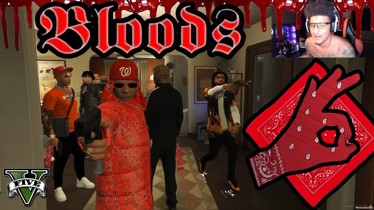 BLOODS🩸 vs CRIPS♿ GANG WAR! | HOOD GANG LIFE ROLEPLAY!🔫🏚 | GTA 5 RP!🔥