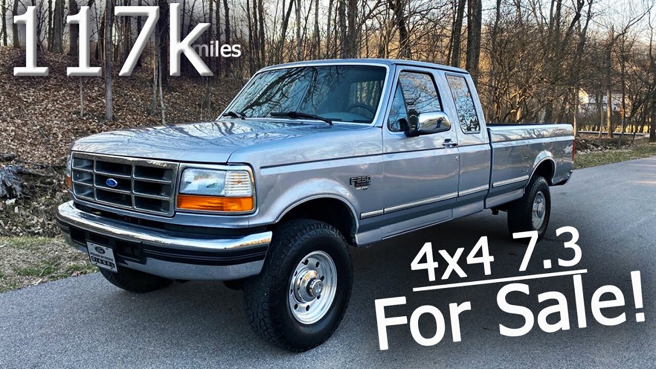7.3 Powerstroke For Sale: 1996 Ford F-250 OBS Diesel 4x4 with only 117k Miles!