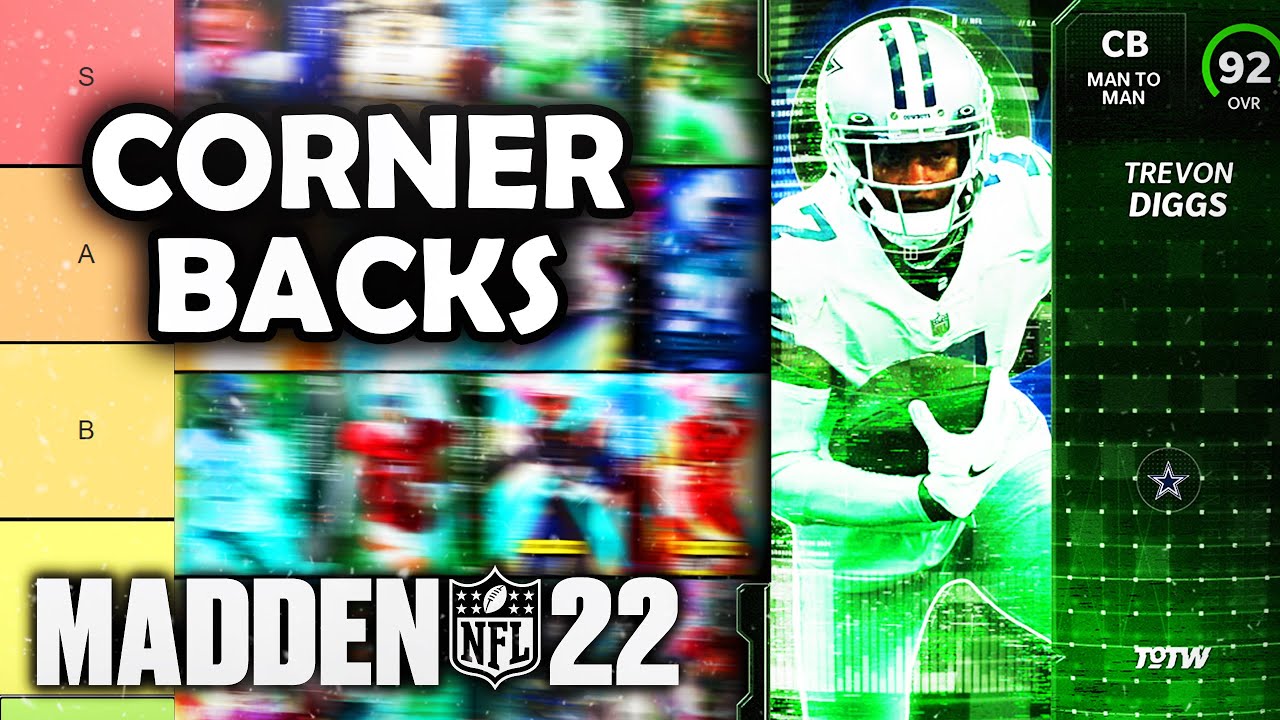 RANKING the BEST Cornerbacks in Madden 22 Ultimate Team (Tier List)