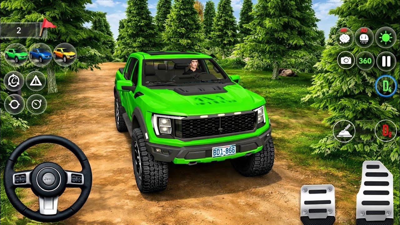 4x4 Offroad Jeep Driving Simulator 3D - Drive SUV 4x4 jeep Offroad GamePlay - Android GamePlay