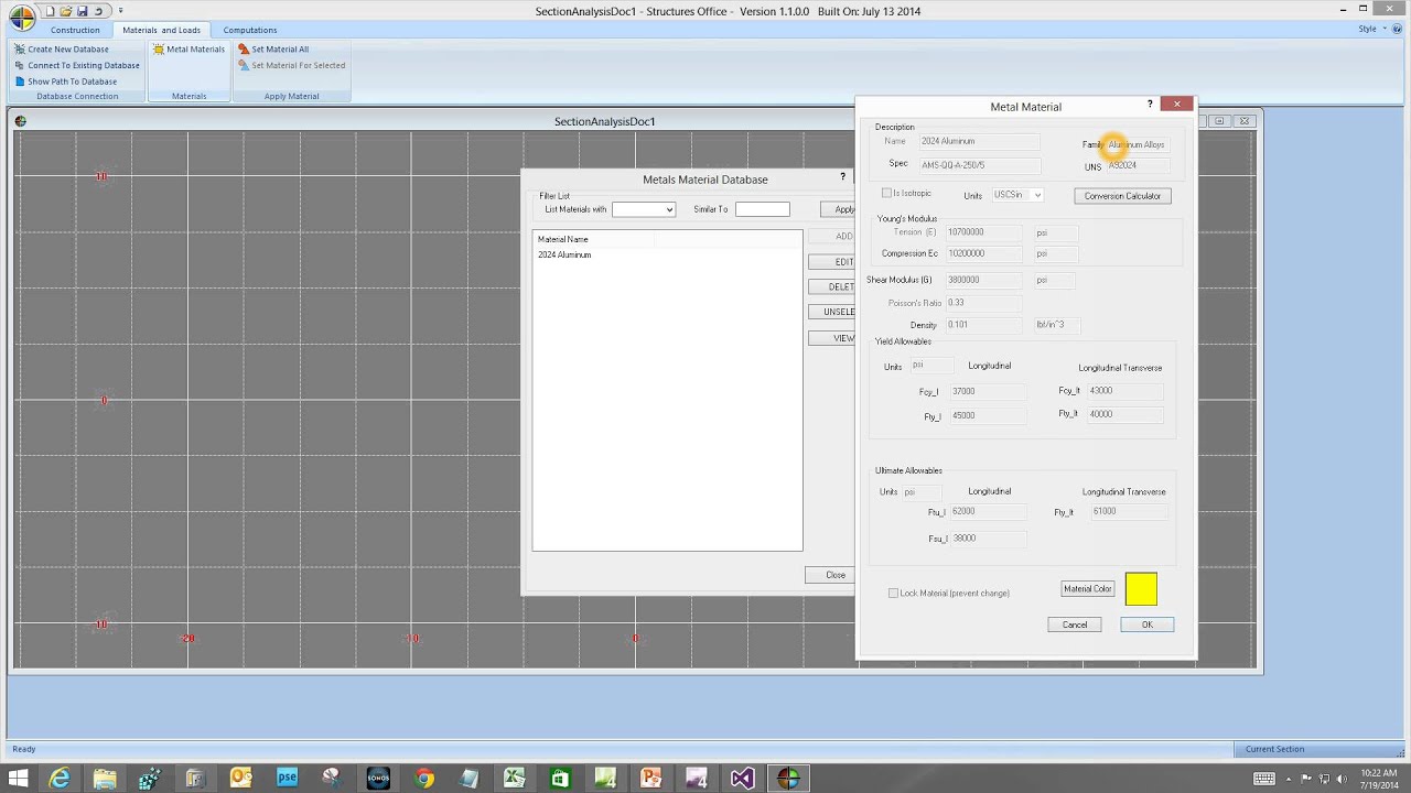 Material Database Part 1