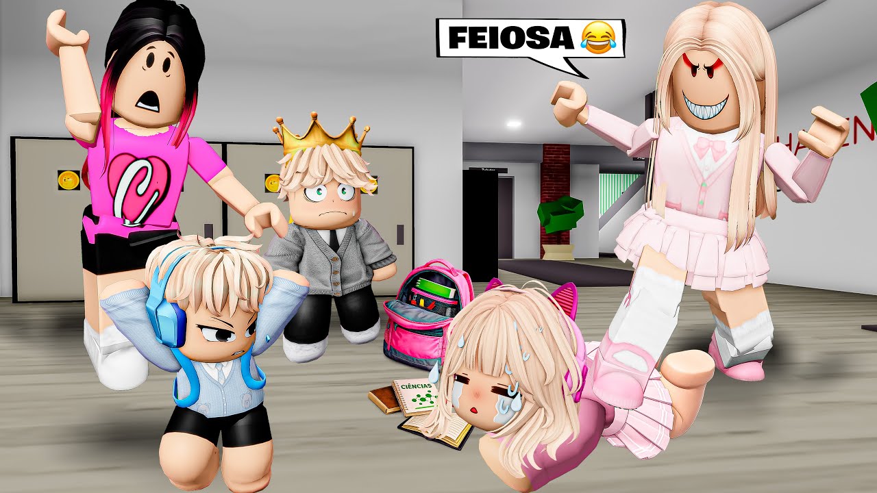 A BEBÊ ROSINHA SOFREU BULLYNG NO SEU PRIMEIRO DIA DE AULA NA ESCOLA! (Brookhaven)