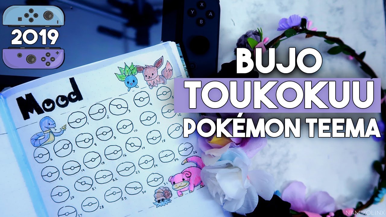 BUJO | TOUKOKUU 2019 (Pokémon Let's Go teema)