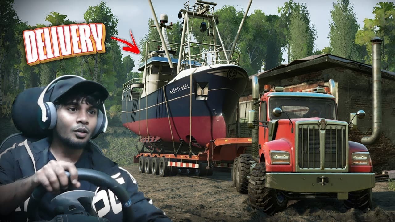 Impossible Ship Delivery Through INSANE Mud! 😳🚛⛴️