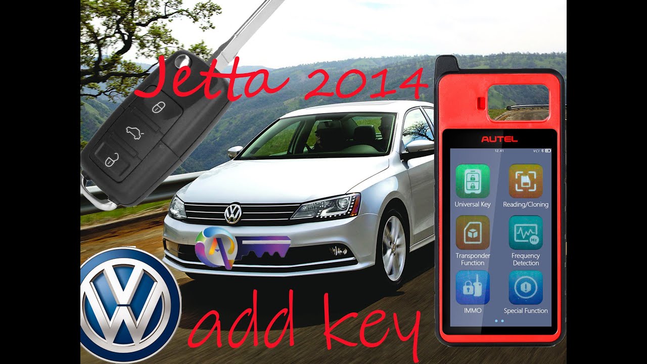 Autel KM100 VW JETTA 2014  add  2 new remotes by OBD2