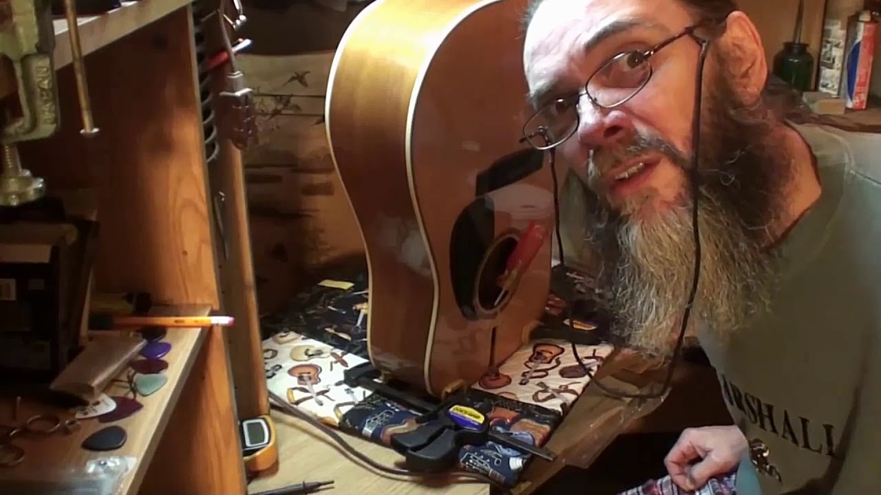 acoustic guitar neck reset part 1 of 2 BIG troubles!