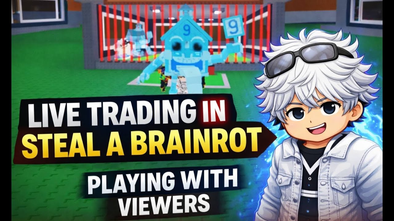LIVE TRADING IN STEAL A BRAINROT ! JOIN FAST