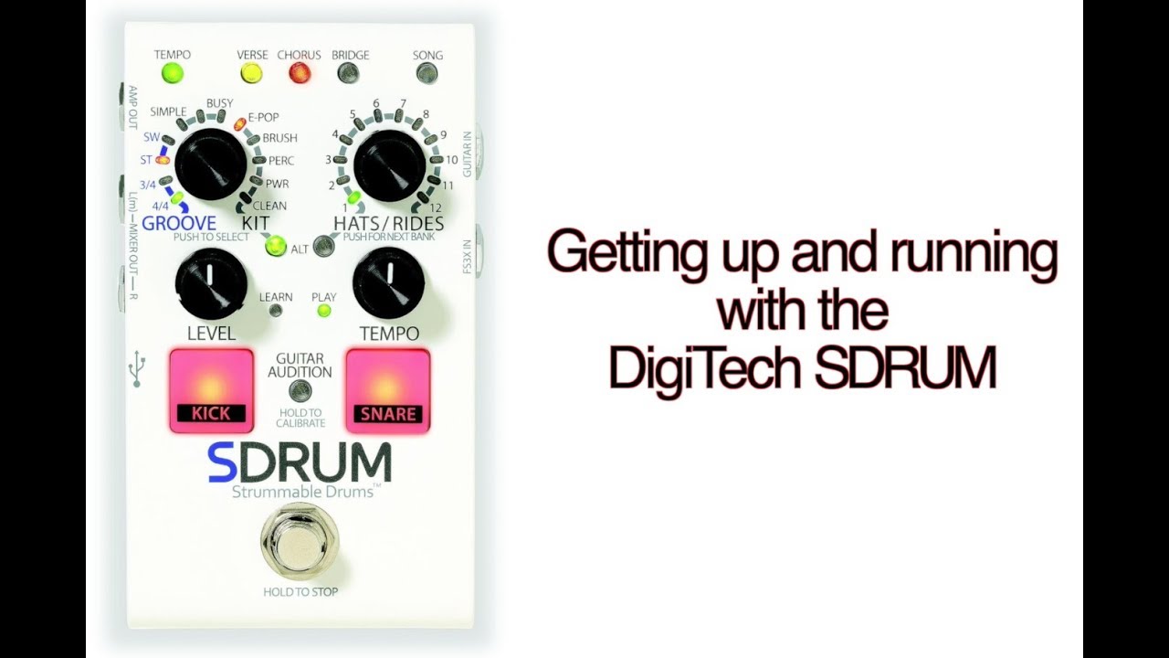 DigiTech SDRUM   Getting Started