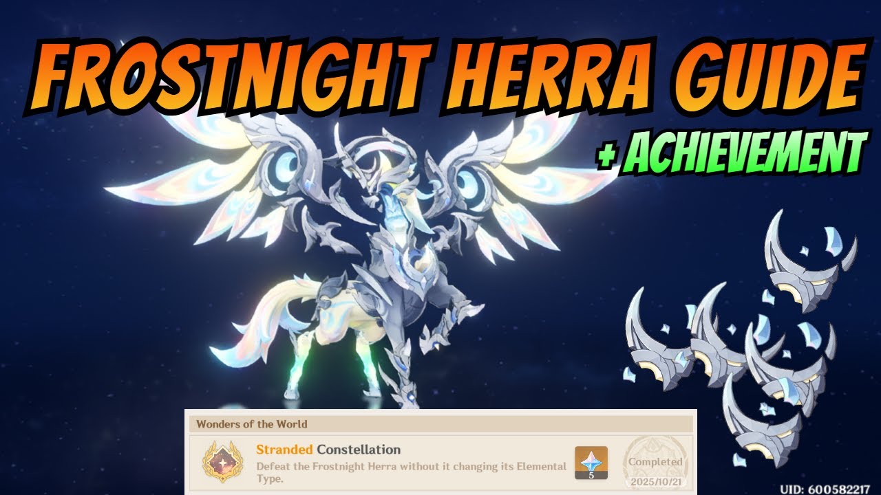 Frostnight Herra | Достижения и руководство &mdash; босс Genshin Impact 6.1