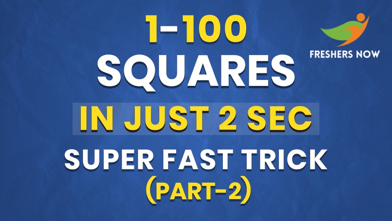Finding Squares Tricks Part 2: Learn to Find Squares Instantly in Telugu