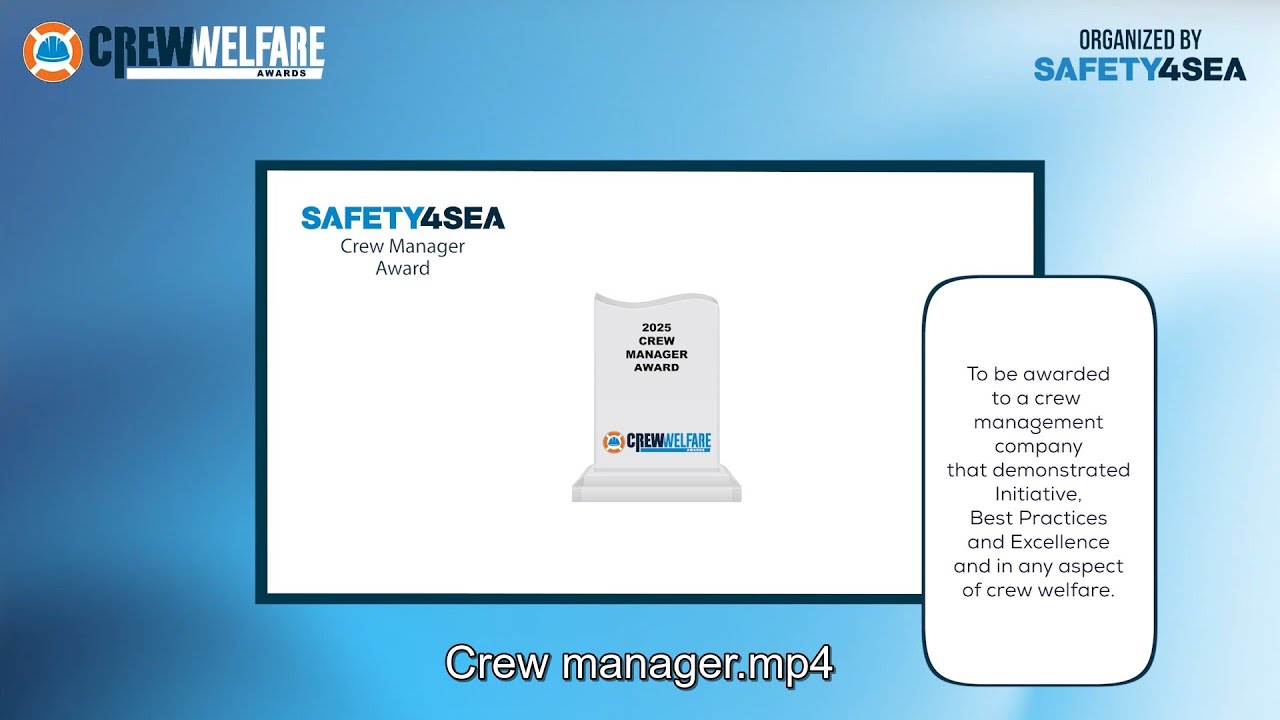 OSM Thome receives the 2025 Crew Welfare Crew Manager Award