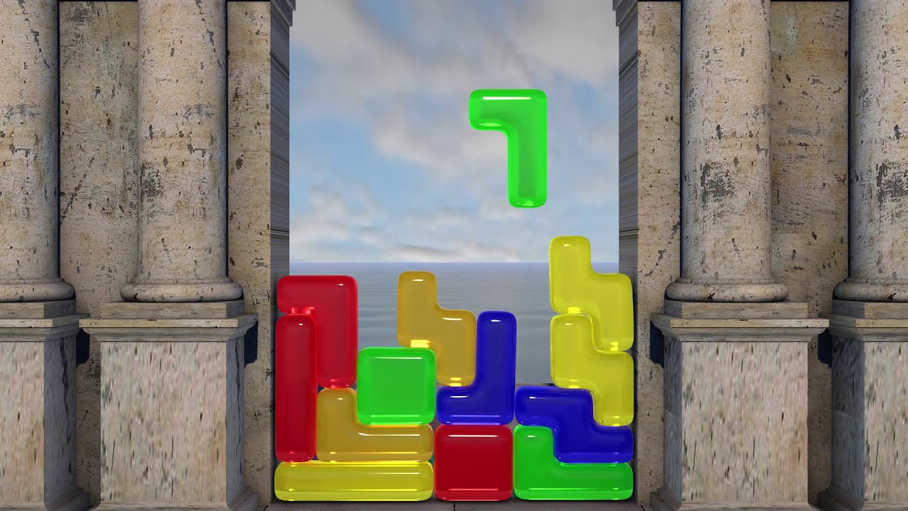 SOFTBODY TETRIS with GLASS V2😊Ocean Edition