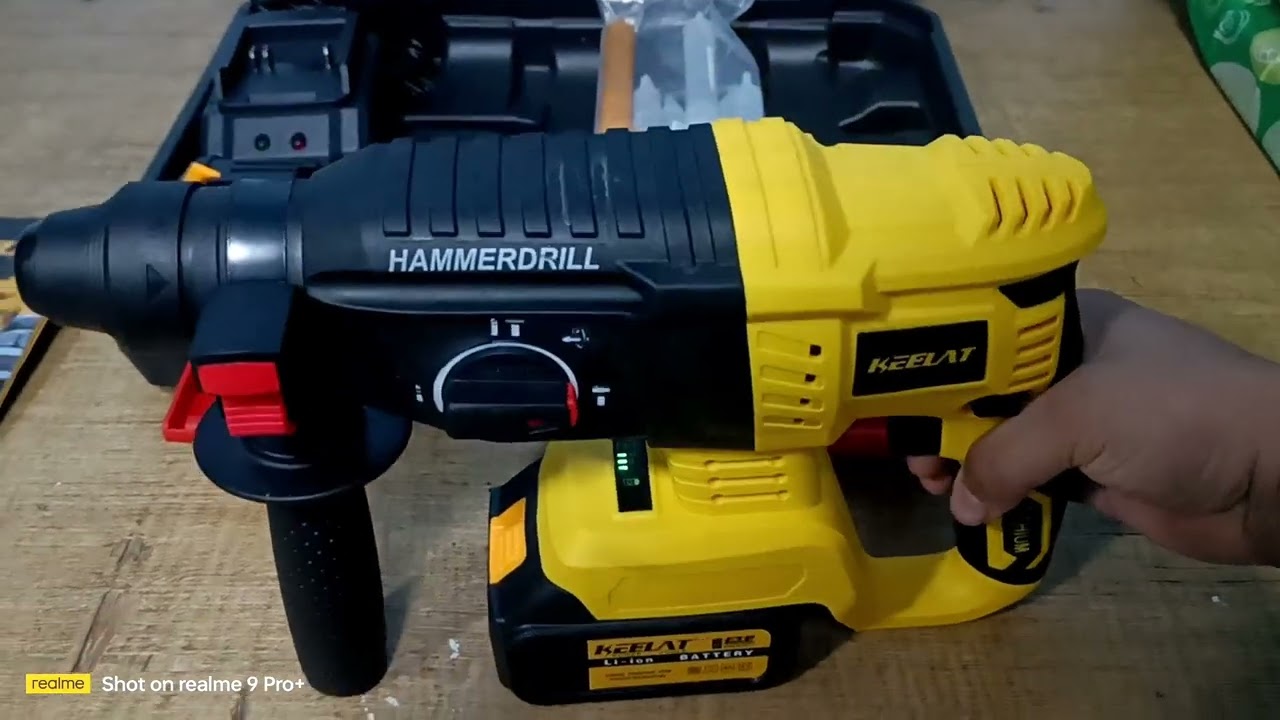 New KEELAT CORDLESS ROTARY HAMMER DRILL .
