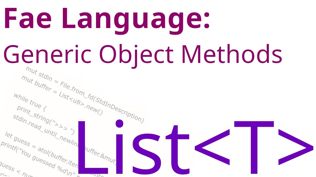 Building a generic list in my custom programming language