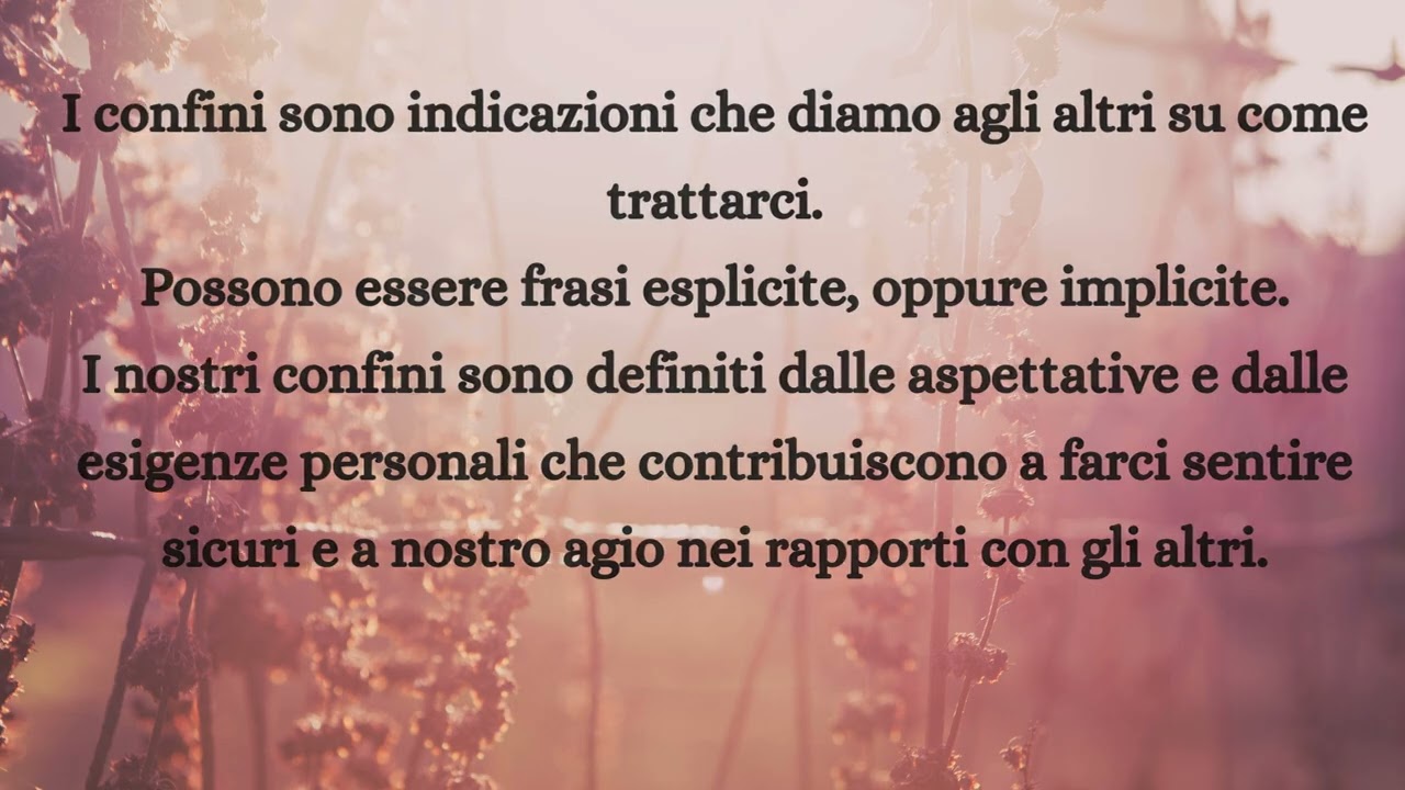 Parliamo di limiti sani