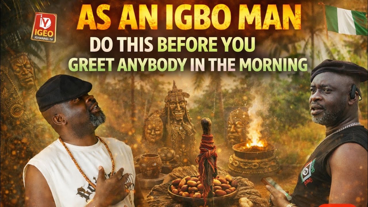 THE FIRST THING EVERY IGBO MAN MUST DO IN THE MORNING BEFORE EATING OR GREETING ANYONE
