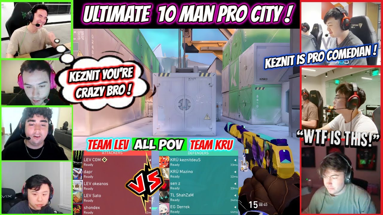 Valorant Pro City 10 Mans Plays Ft. Zekken Keznit Shahzam Derrek Mazino Vs Okeanos COM Sato dapr