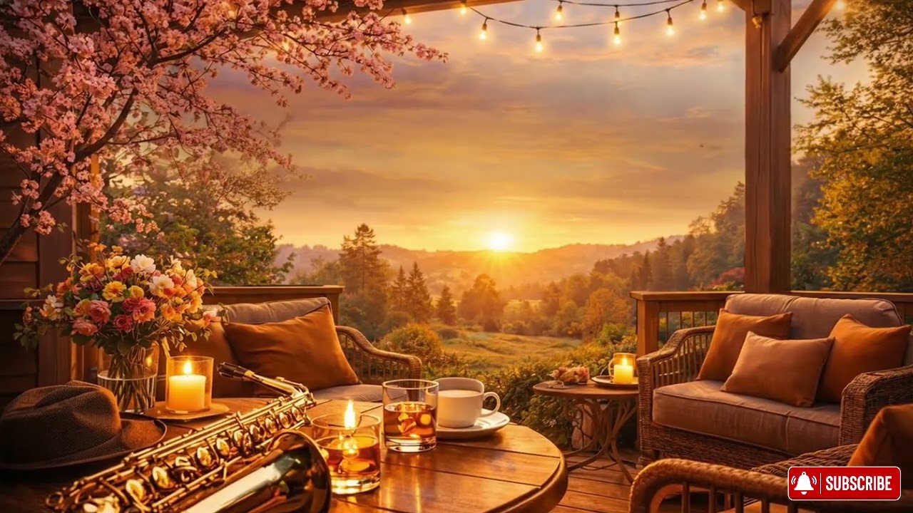 Peaceful Spring Morning Jazz 🌸 Cozy Coffee Ambience for Focus & Relaxation...