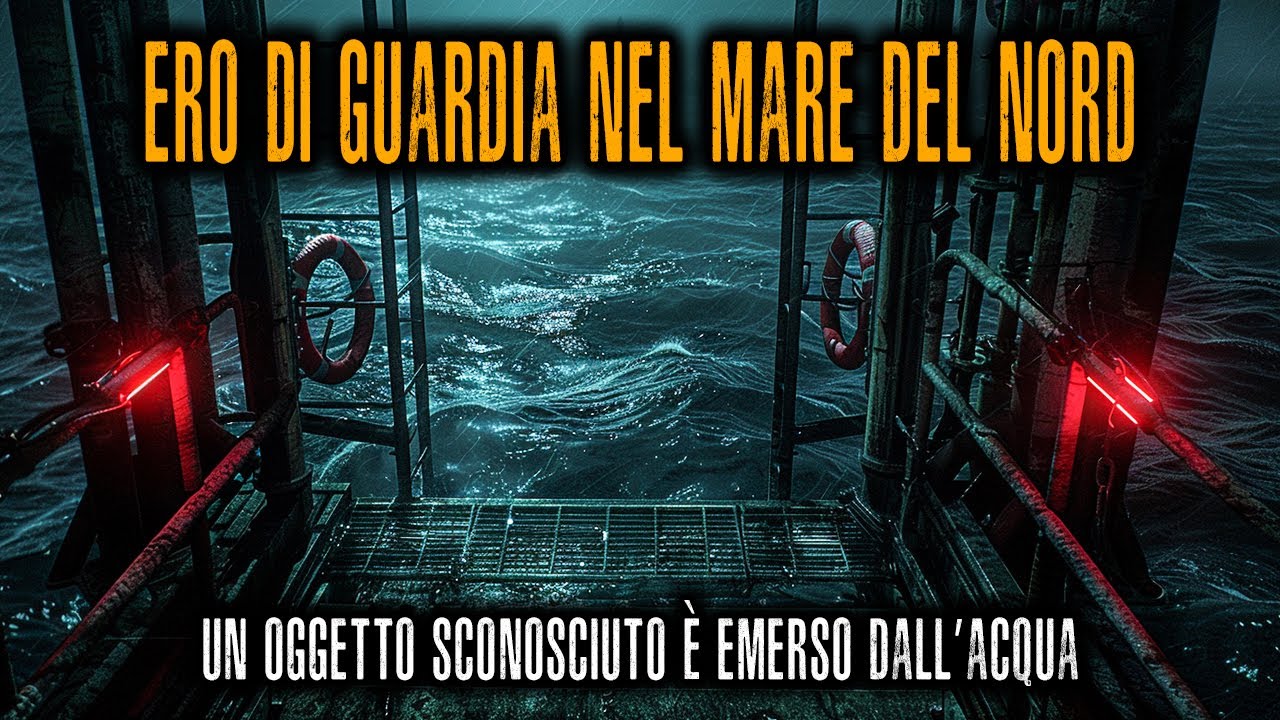 Ero di guardia su una piattaforma nel Mare del Nord. Un oggetto sconosciuto è emerso dall’acqua.