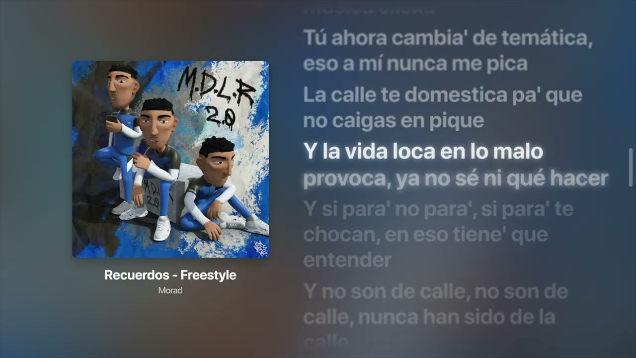 Morad – Recuerdos - Freestyle  (Lyrics) | Str8Lyrical