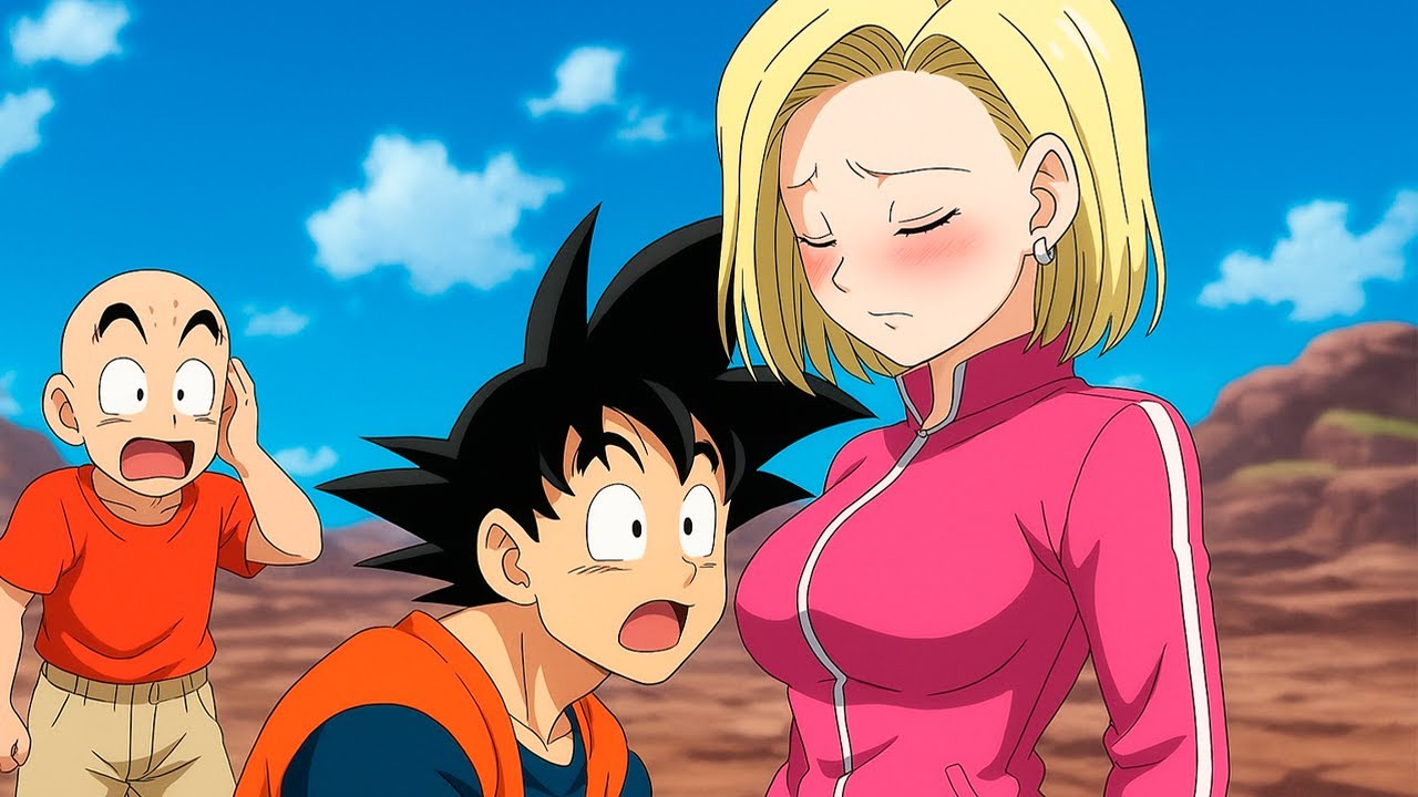 Goku accidentally Falls into Android 18 and Krillin gets Jealous - Dragon Ball Super