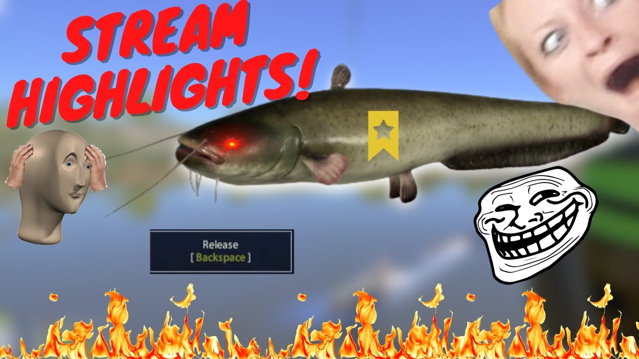 RELEASING A TROPHY CATFISH ON ACCIDENT? STREAM HIGHLIGHTS! #516 Russian fishing 4