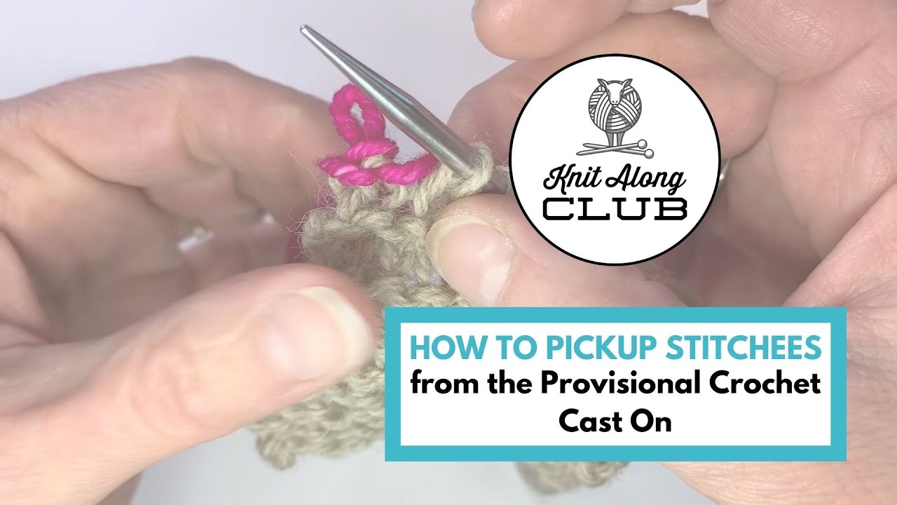 How to Pick Up Stitches from the Provisional Crochet Cast On