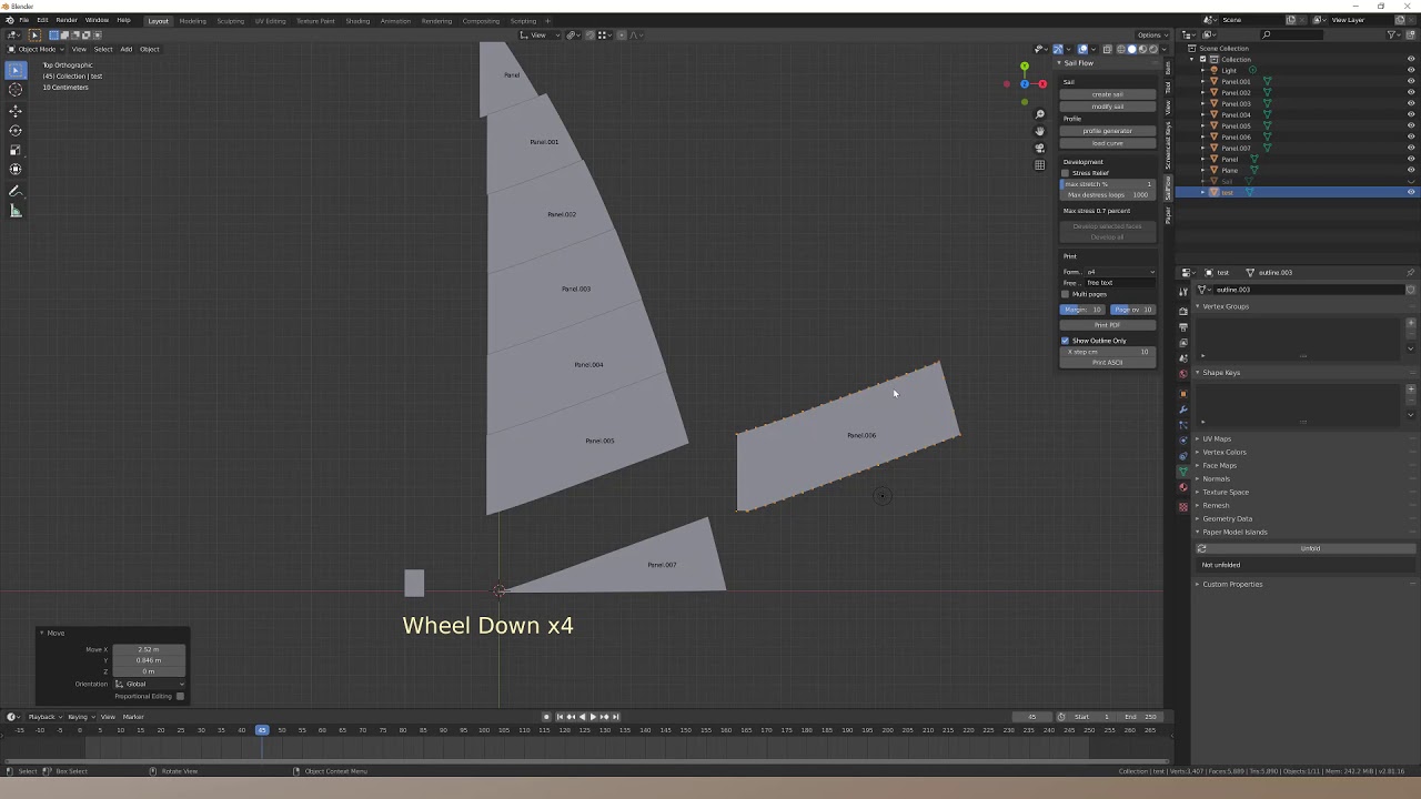 Design a sail with sailFlow: panel printing