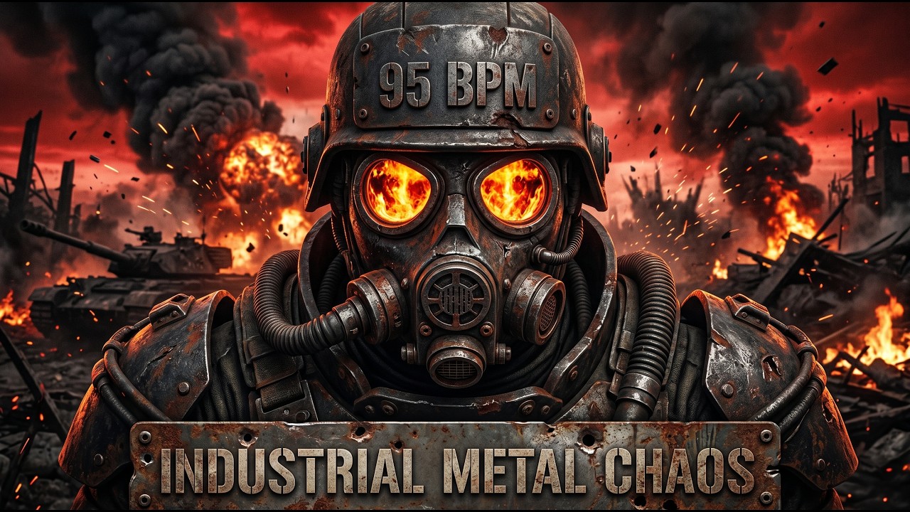 95 BPM INDUSTRIAL METAL WARFARE & CHAOS | Full Metal Album | IRON SIGNAL RADIO