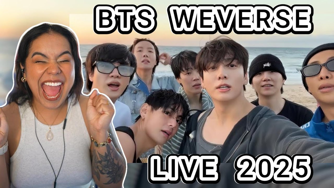 BTS OT7 WEVERSE LIVE ON THE BEACH IS GIVING BANGTAN UNIVERSE THROWBACK VIBES!