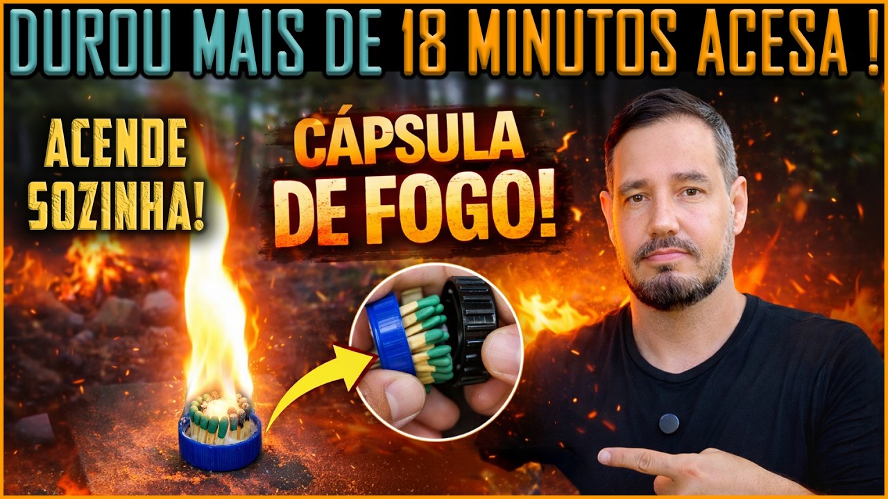 C&aacute;psula de Fogo que Acende Sozinha #Sobreviv&ecirc;ncia