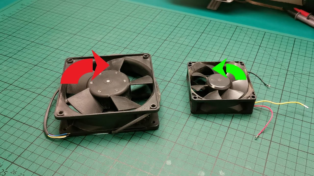 How to reverse the rotation direction of a brushless computer fan &harr;️