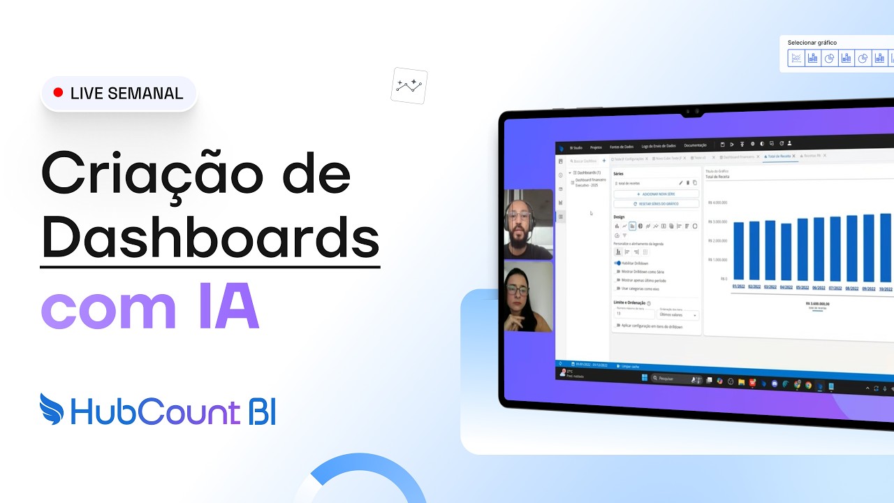Как создавать панели мониторинга с поддержкой ИИ в HubCount BI + BI Studio