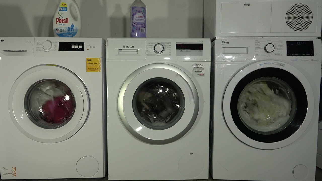 Wash Race - 2020's Bush vs. Bosch vs. Beko / Synthetics 40'c