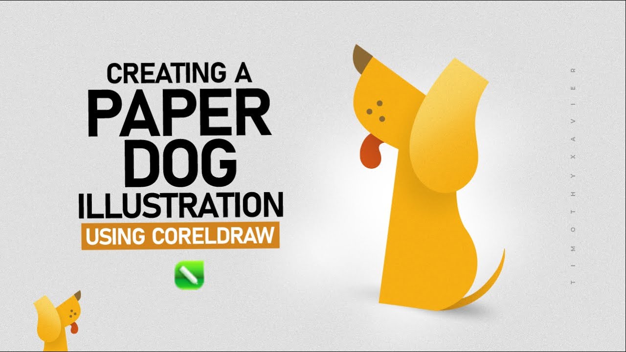 CREATE A PAPER STYLE ILLUSTRATION EASILY IN COREL DRAW - Timothy Xavier