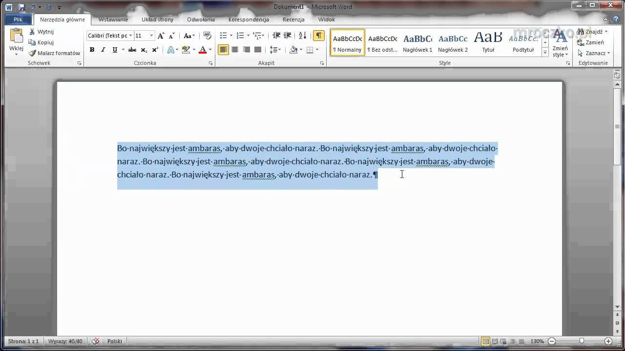 Microsoft Word - Jak ustawić odstępy pomiędzy wierszami i akapitami