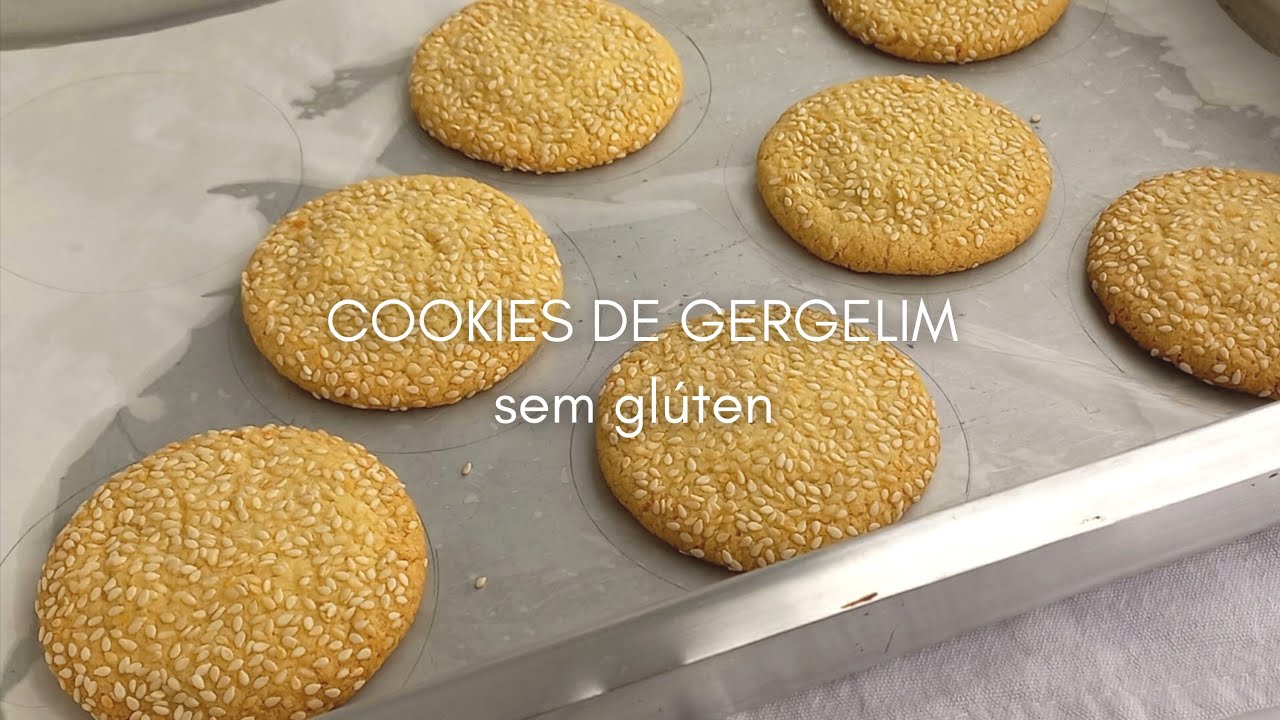 COOKIES DE GERGELIM SEM GLÚTEN | Faça e venda cookies | renda extra