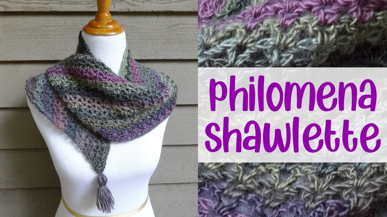 How To Crochet the Philomena Shawlette