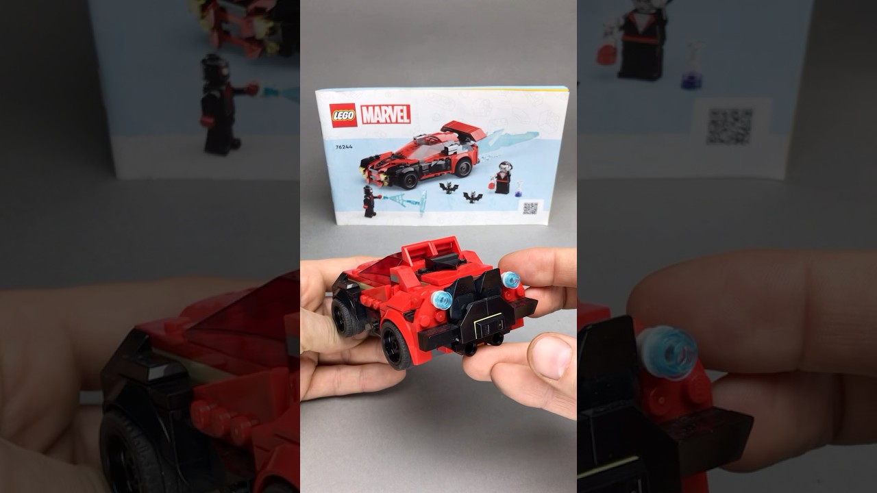 LEGO Marvel alternative build 🔴🛞 Miles Morales vs. Morbius set #76244 re-imagined as a new vehicle