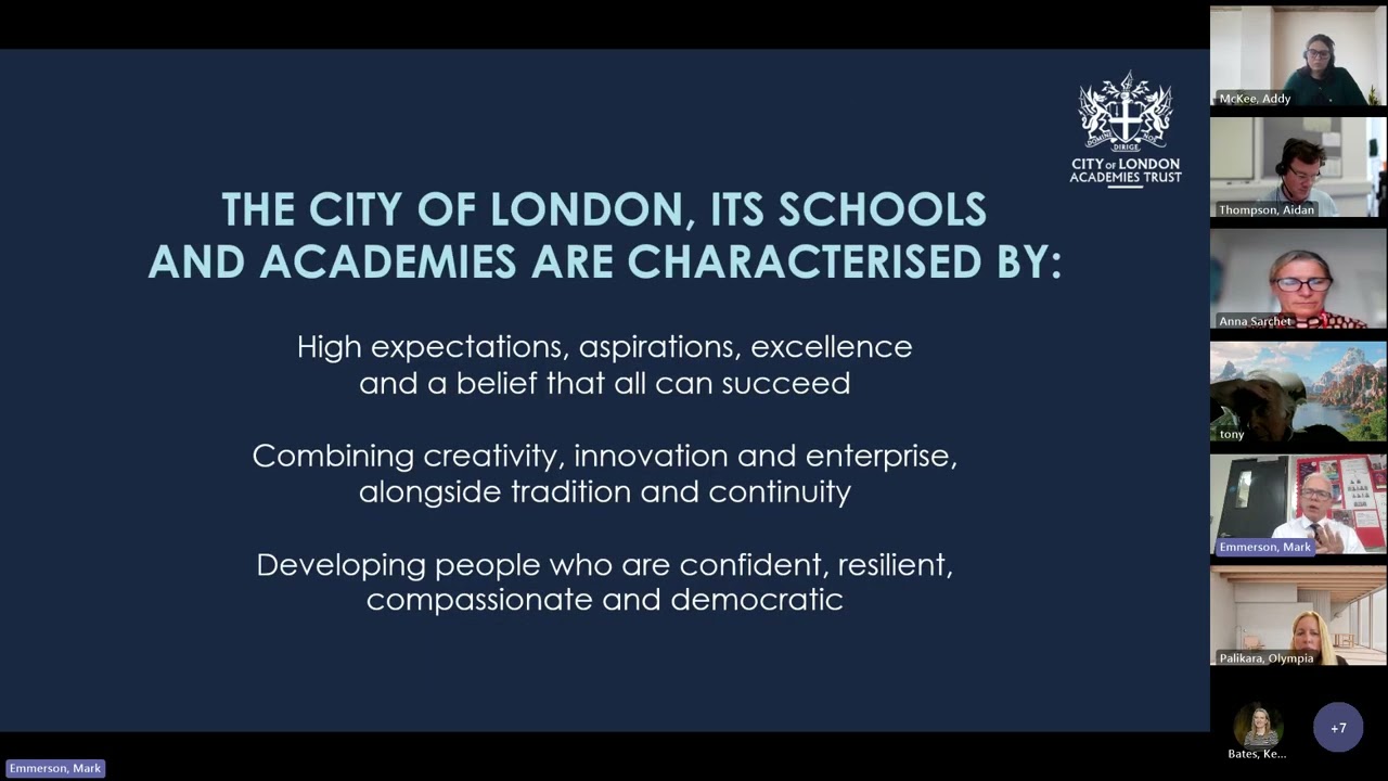 Connecting the Social Sciences Webinar Series, City of London Academies Trust