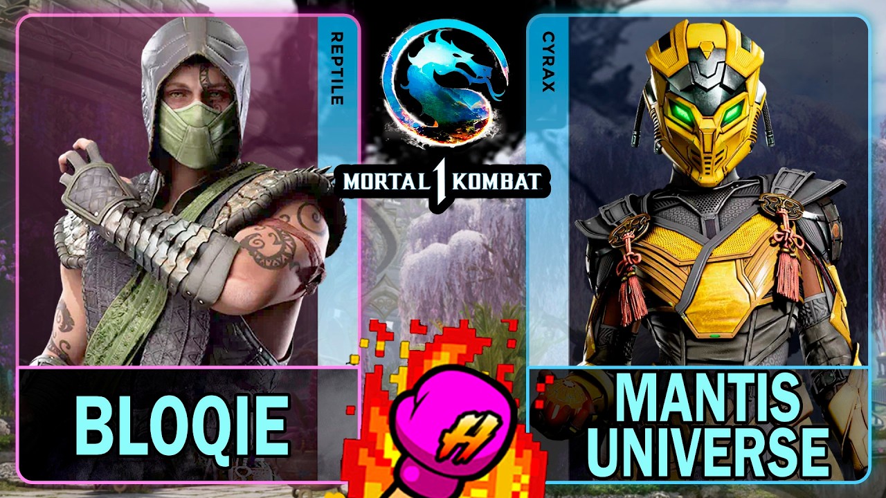 MK1 Bloqie (REPTILE) VS Mantis Universe222 (CYRAX)🥊Mortal Kombat 1🥊4K 60ᶠᵖˢ