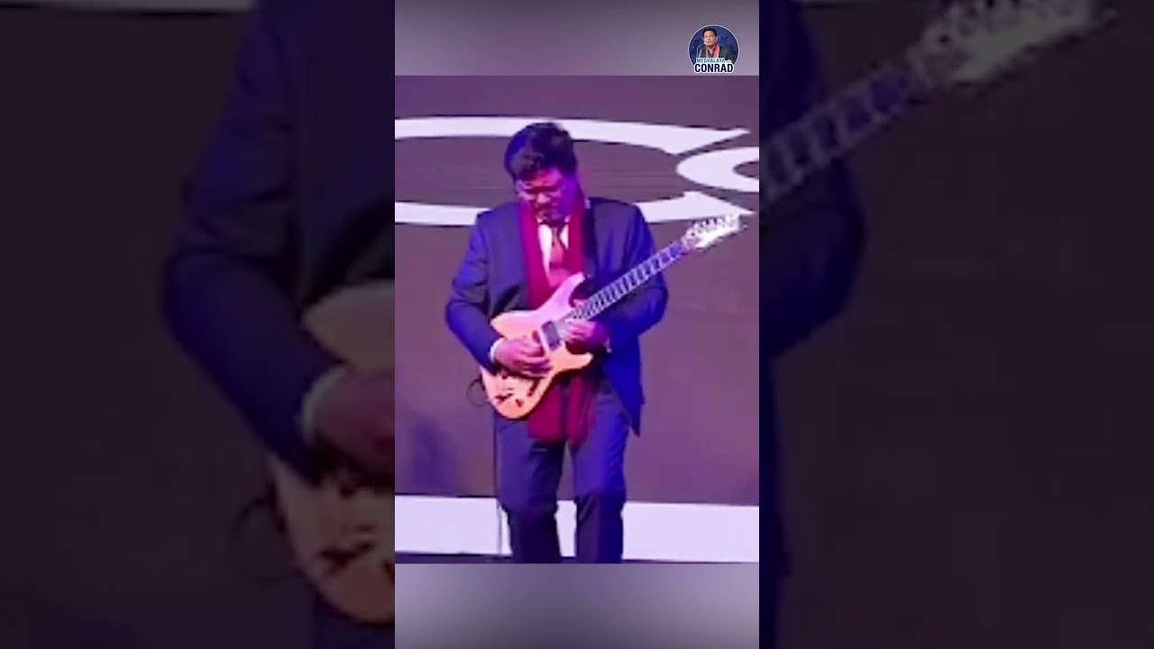 Shri. Conrad K Sangma, rocking the stage and jamming out with his amazing guitar skills!  #music