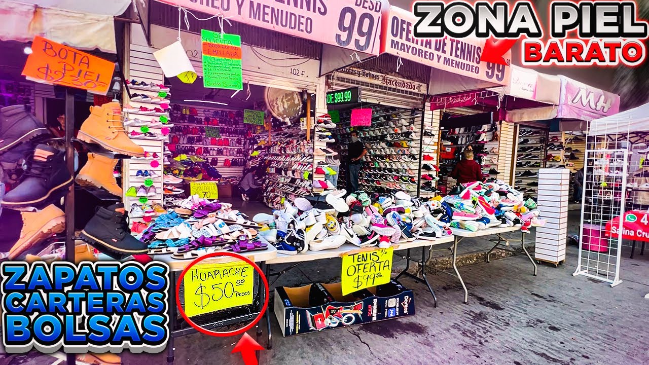 🔴Así es tianguis ZONA PIEL León Gto.🔥Zapatos👠Bolsas 👝 Carteras 👛BARATO👉 Tips ✅ 100% REAL
