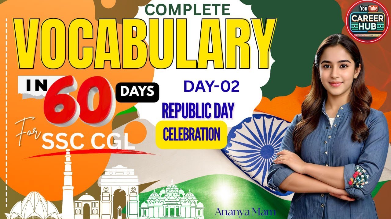 SSC CGL 2026| 60-Days Vocabulary Mastery – Day 2 | Free English Words Course  By Ananya Mam