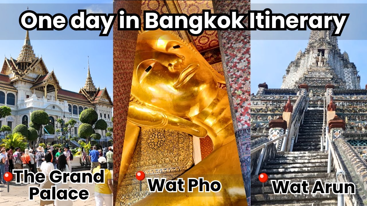 How to visit The Grand Palace, Wat Pho and Wat Arun in one day, Bangkok | solo travel vlog
