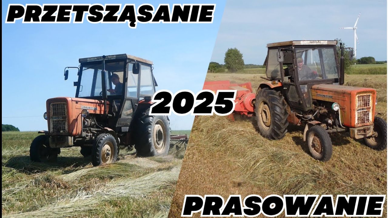 Przetsząsanie I Prasowanie Siana 2025 [C360 & 255] RUSZYLI W POLA!!!!!