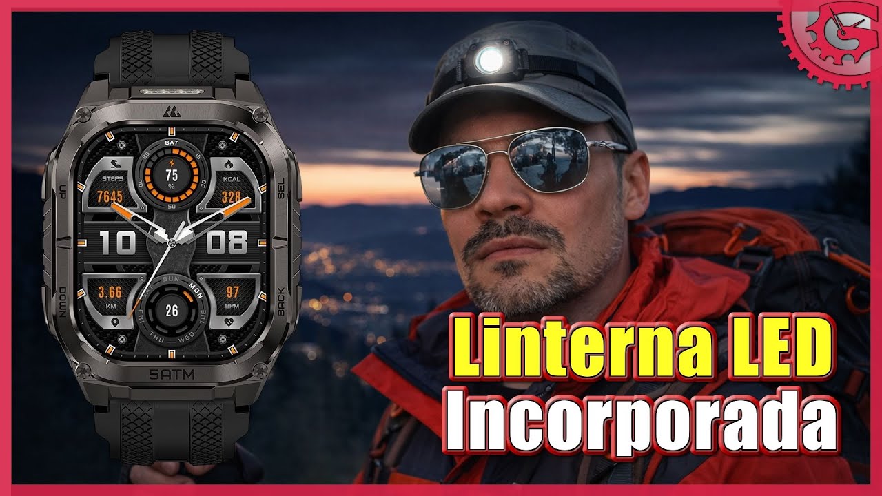 ¡Por fin con linterna LED de serie! 🔦 KOSPET TANK M4C (Review del reloj)