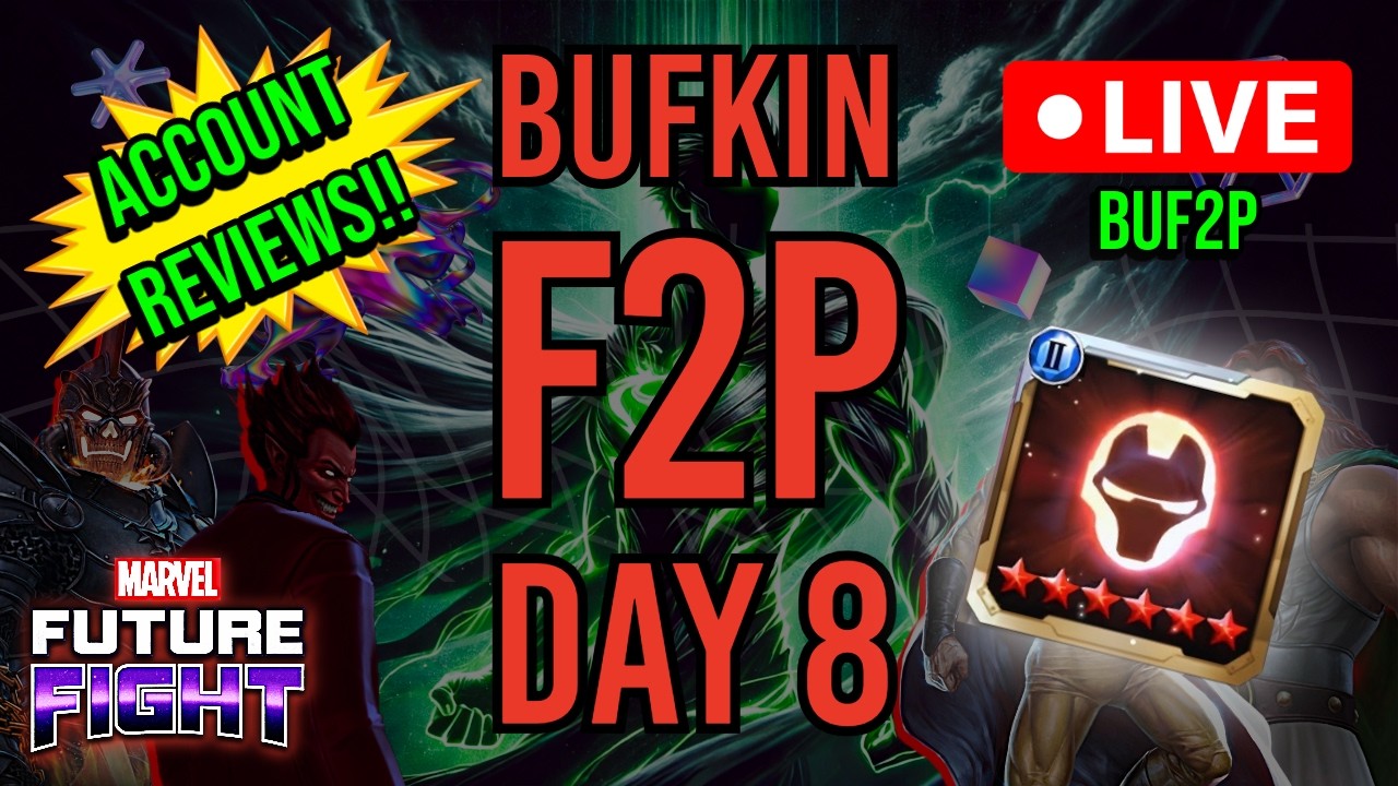 F2P Day 8: Premium Tier-2 Selector Opens! + Account Help | Marvel Future Fight