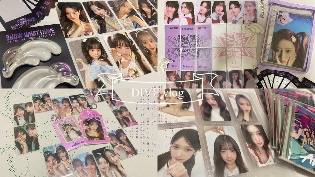 【DIVE vlog】ソウルコン公式グッズ開封🪽ྀི/トレカ大量コンプ💟/SHOW WHAT I HAVE ENCORE OFFICIAL MD /IVE SWITCH POPUP💖