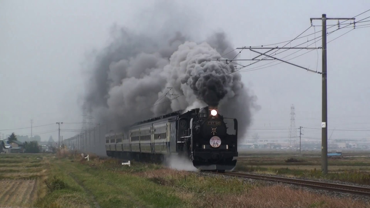 Steam of Banetsu-sai Line in Japan 2（Nov., 2011)　磐越西線の蒸気機関車　2011年11月 2
